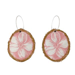 Cercei roz pal din in 'Flori mari din gradina'