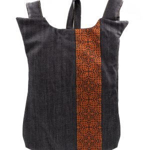 Rucsacul Royal denim mare al Mariei cu linie baroc